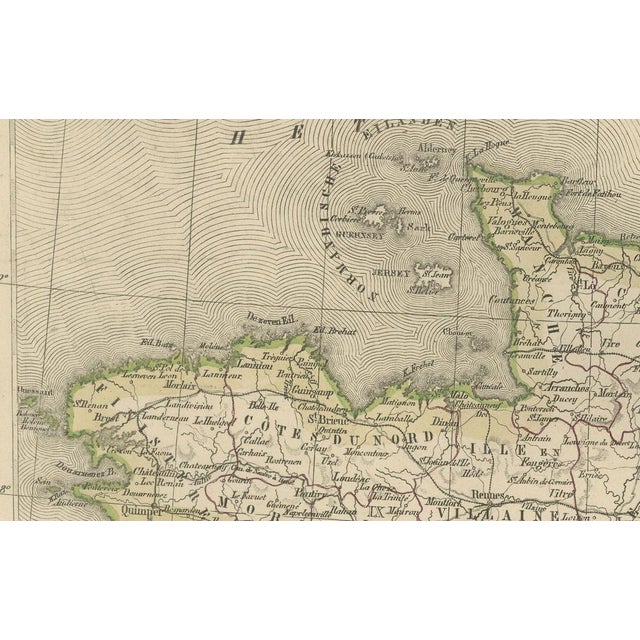 Map of France with Corsica and Paris, 1876 For Sale - Image 4 of 12