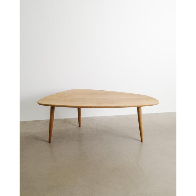 Danish Sculptural Free-Form Oak Coffee Table, 1960s For Sale - Image 3 of 6