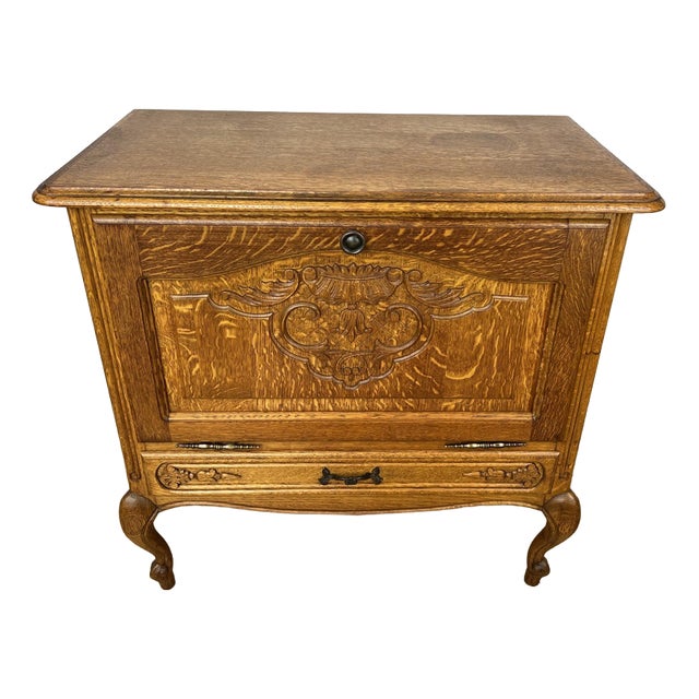 Vintage Louis XIV French Oak Sideboard For Sale