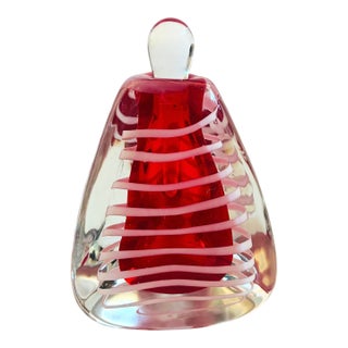 Art Glass Perfume Bottle With Dauber For Sale