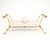 Mid-Century Modern Vintage French Brass Bench, 1970s For Sale - Image 3 of 10