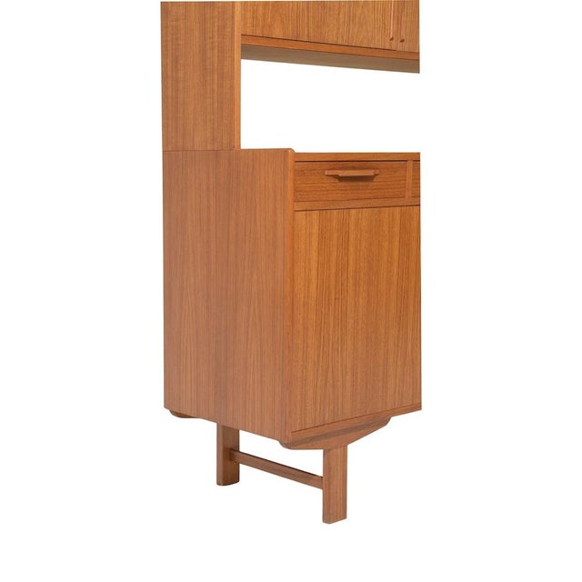 Copper Swedish Bookcase Hutch by Ajfa Möbler, c.1950s For Sale - Image 8 of 9