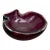 Murano Ashtray Bowl Cranberry Pink Red Glass Italy 4 3/4” For Sale