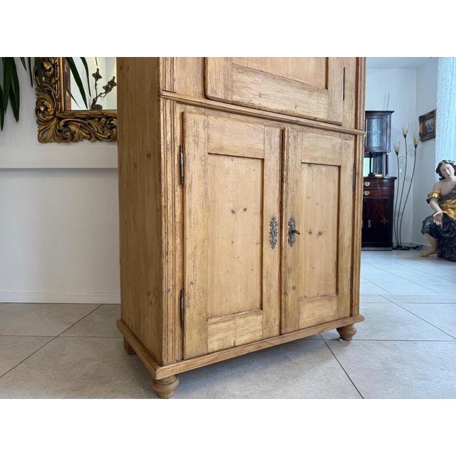 Vintage Farm Wood Bread Cupboard For Sale - Image 6 of 13