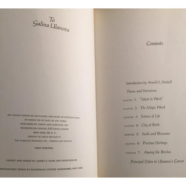 Days With Ulanova 1962 First Printing For Sale - Image 5 of 11