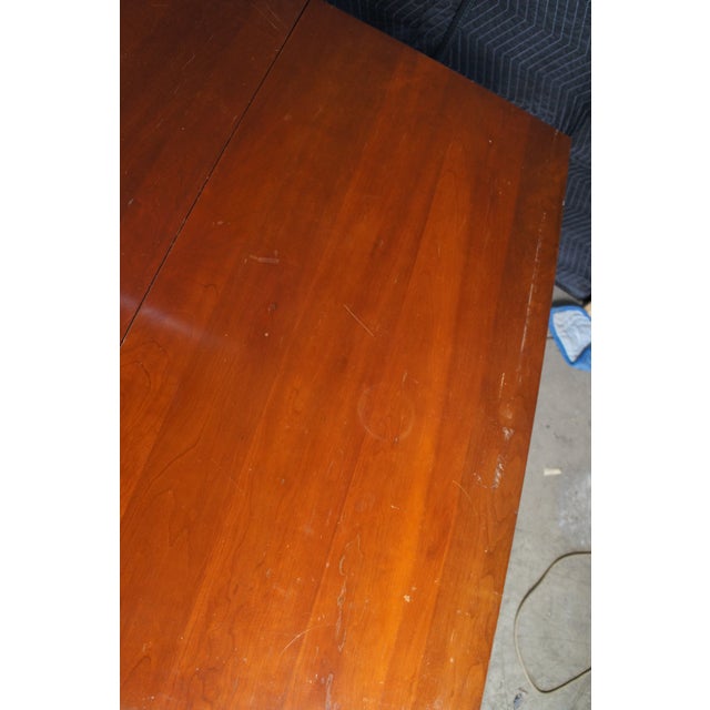1940s Willett Wildwood Cherry Drop Leaf Gateleg Farmhouse Barley Twist Dining Table For Sale - Image 15 of 15