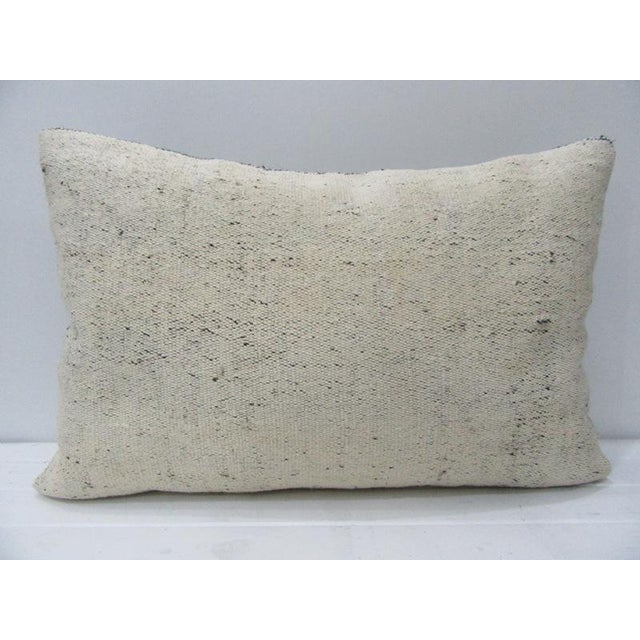 Cream Decorative Kilim Pillow For Sale - Image 4 of 4