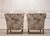 Art Nouveau Swedish Grace Lounge Chairs in Floral Jacquard, 1940s, Set of 2 For Sale - Image 9 of 16