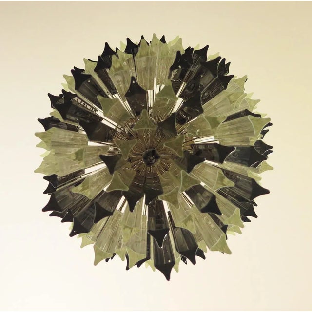 Vintage Italian Glass Chandelier, 1984 For Sale - Image 12 of 15