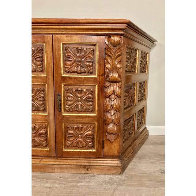 Spanish Hand Carved Credenza Buffet Chairish