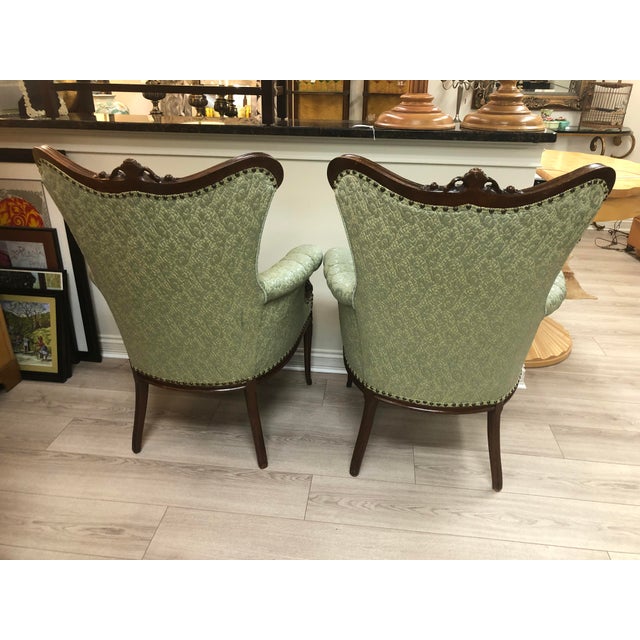 1930 Antique Fireside Chairs A Pair Chairish