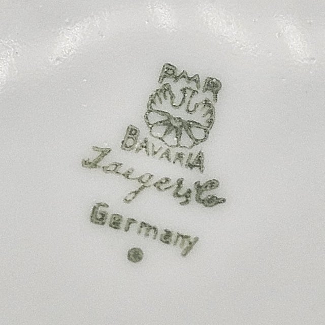 Art Nouveau Porcelain Plates, 1920s, Set of 7 For Sale - Image 6 of 7