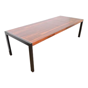 Robert Baron for Glenn of California Rosewood Parsons Dining Table, Newly Refinished