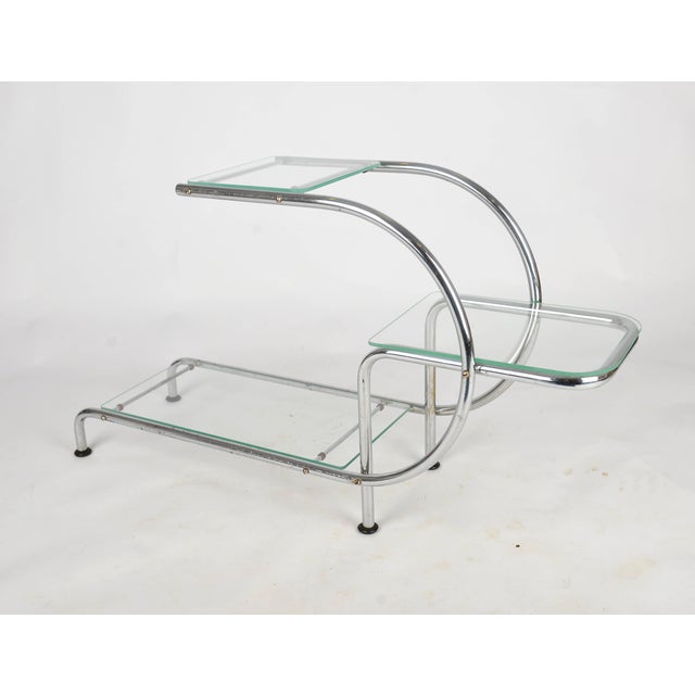 Bauhaus Chrome-Plated Flower Stand by Emile Guyot for Thonet, 1930s For Sale - Image 6 of 9