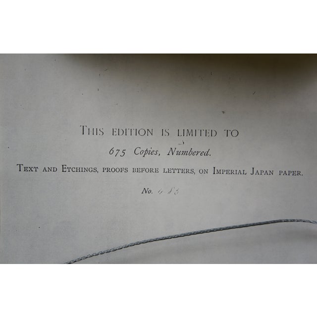 1888 the Gleaner Antique Hand Colored Harvest Etching by Jules Breton Framed 21" For Sale - Image 10 of 14