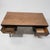Brown Vintage Mid-Century Modern Walnut Veneer 2-Drawer Desk With Black Trim For Sale - Image 8 of 9