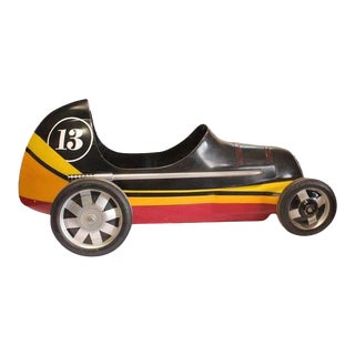 Vintage "Lucky 13" Soap Box Derby Carnival Ride Car For Sale