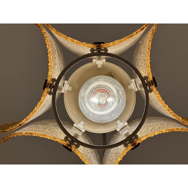 4 double-screwed round glass panes, smooth on the inside, ribbed glass on the outside, bubble glass, the cable length is...