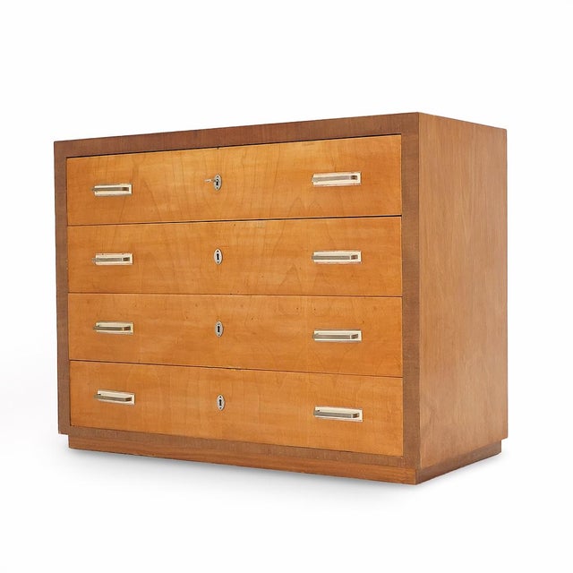 Mid-Century Modern Rationalist Maple Chest of Drawers, 1930s For Sale - Image 3 of 16