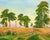 American Mid Century Fields of Wheat Landscape by Genevieve Rogers For Sale - Image 3 of 5