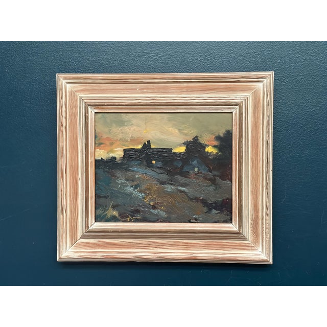 Arne Aspelin, Atmospheric Landscape, 1950s, Oil on Panel, Framed For Sale - Image 11 of 15