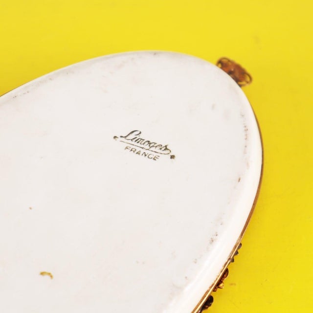 Limoges Ceramic Ashtray with Handle For Sale - Image 10 of 11