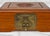 Vintage Chinese Chinoiserie Rosewood Storage Jewelry Box W/ Brass Lock For Sale - Image 11 of 13