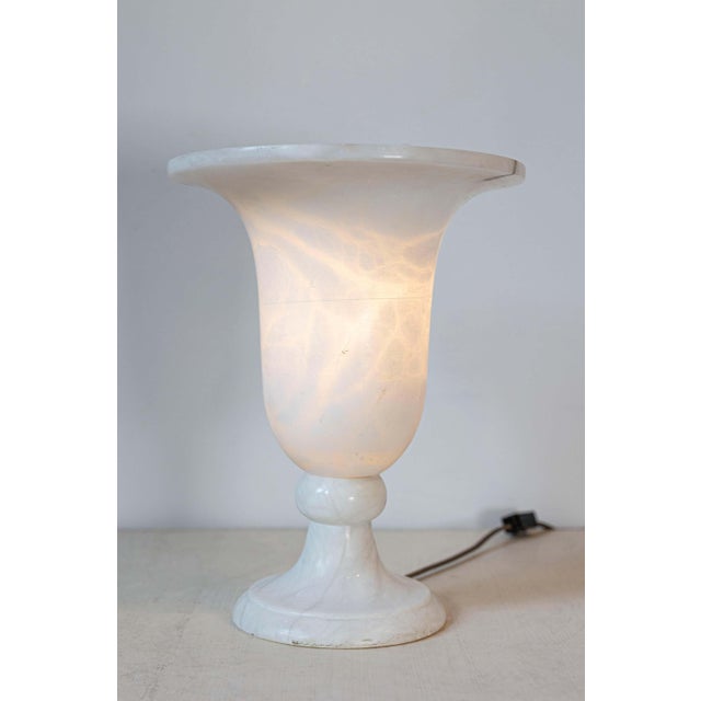Mid 20th Century French Alabaster Lamp For Sale - Image 4 of 6