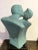1980s Postmodern Memphis Figurative Teal Couple Sculpture For Sale In New York - Image 6 of 12