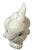 Ceramic Vintage White Hand-Painted Ceramic Easter Bunny For Sale - Image 7 of 12