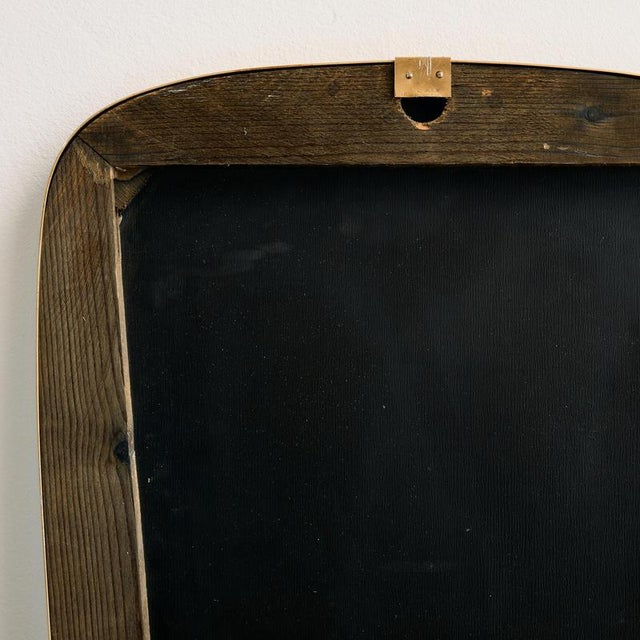 Vintage Metal Framed Mirror, 1970s For Sale - Image 9 of 10
