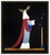 Art Deco 1980s Ermine Brocade, Erté For Sale - Image 3 of 5