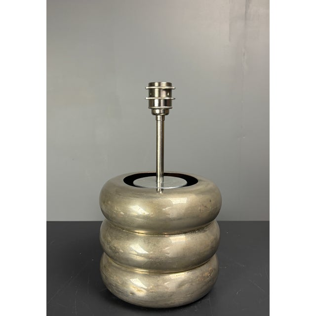 Mid-Century Modern French Silver Plated Table Lamp, 1950s For Sale - Image 10 of 18