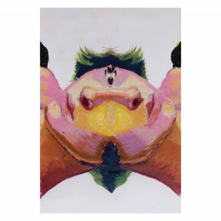 Perspective 2 by SEJ | Mixed Media on Paper Abstract representation of a distorted figure. For Sale