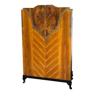 Early 20th Century Art Deco Wardrobe For Sale