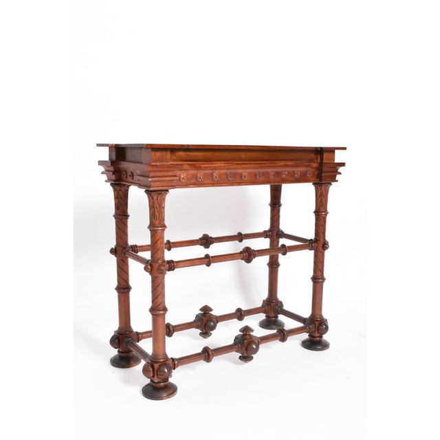 Arts & Crafts Wooden Console Table, 1910s For Sale - Image 6 of 6