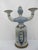 Blue Ken Edwards El Palomar Blue Tonala Mexico Folk Figural Pottery 2 Arm Candelabra For Sale - Image 8 of 11