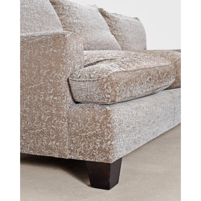 Barbara Barry for Baker Loose Back Sofa in Taupe Upholstery For Sale - Image 16 of 18