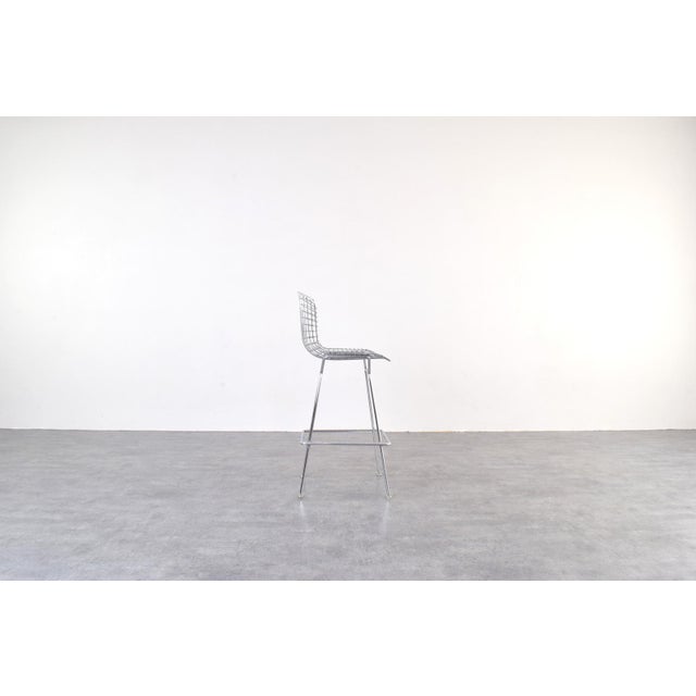 Metal Vintage Bar Stools by Harry Bertoia for Knoll International, 1970s, Set of 2 For Sale - Image 7 of 16