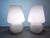Add a touch of vintage design and Venetian craftsmanship to your home with this pair of small Murano glass mushroom lamps,...
