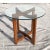 1950s 1950s Mid-Century Wood and Glass Ribbon Side Table Styled After Adrian Pearsall For Sale - Image 5 of 5