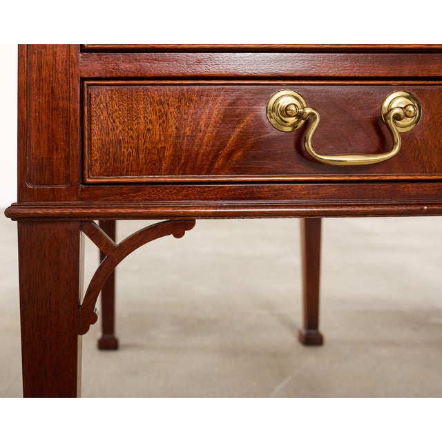 Baker Collector's Edition Georgian Mahogany Writing Table Desk For Sale - Image 11 of 18