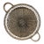 Vintage Woven Silver Basket Tray For Sale