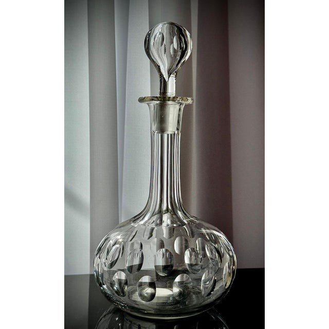 Victorian Shaft and Globe Glass Decanter, England, 1880 For Sale - Image 16 of 16