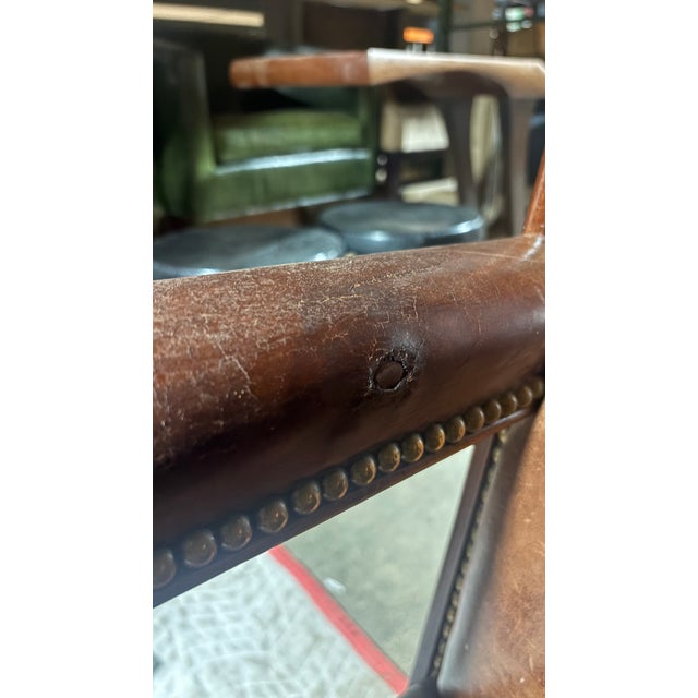Ralph Lauren Regency Library Chair and Ottoman For Sale - Image 13 of 13