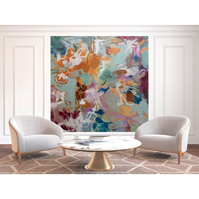 Contemporary Large-Scale Original Abstract Oil Painting For Sale - Image 3 of 6