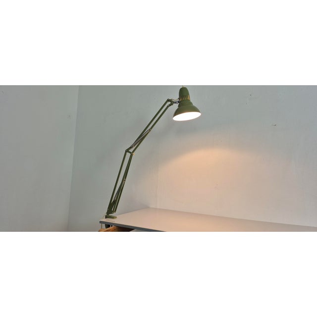 Vintage Green Table Lamp from Ledu, Sweden, 1960s For Sale - Image 6 of 18