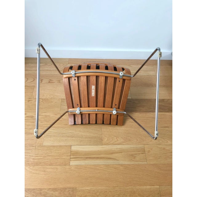 Mid 20th Century Hans Brattrud for Hove Mobler Padded Teak Scandia Chair For Sale - Image 5 of 12