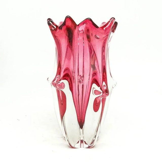 Glass Postmodern Vase from Murano, Italy, 1960s For Sale - Image 7 of 7
