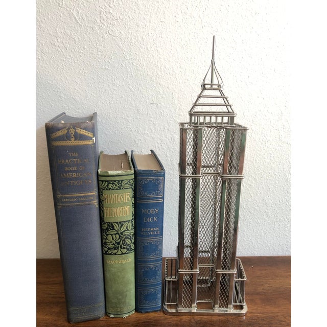 Mid 20th Century Empire State Building Metal Skyscraper Wire Sculpture For Sale - Image 5 of 9